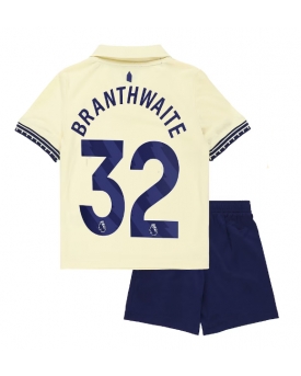 Everton Jarrad Branthwaite #32 Maglia Gara Trasferta Repliche 2025-26 Bambino Maniche Corte